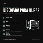 Mainake Hércules - Porteria de fútbol con 3 paneles intercambiables